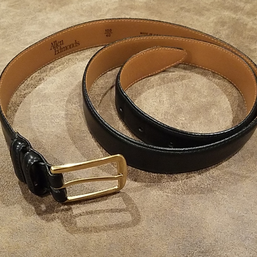 Size 40 Allen Edmonds made in USA calfskin belt